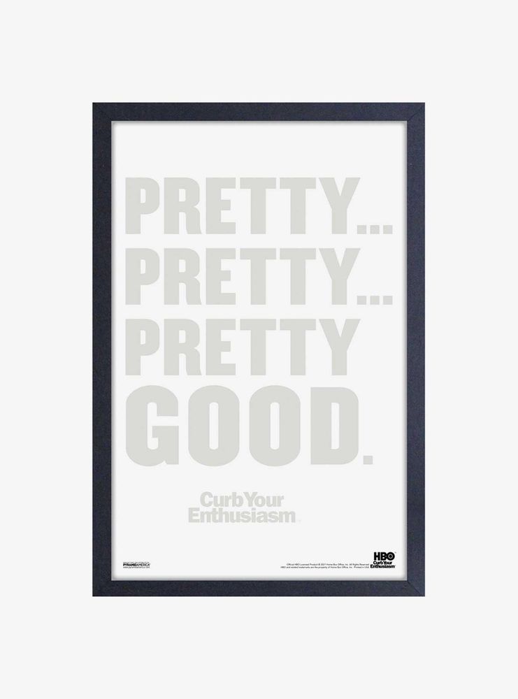 Curb Your Enthusiasm Pretty Good Framed Wood Wall Art