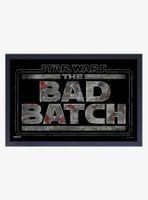 Star Wars The Bad Batch Logo Framed Wood Wall Art