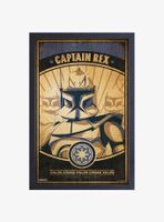 Star Wars The Clone Wars Captain Rex Framed Wood Wall Art