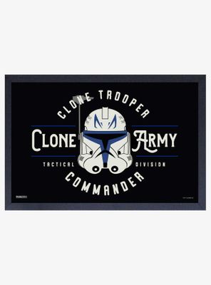 Star Wars The Clone Wars Clone Army Framed Wood Wall Art