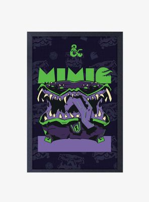 Dungeons and Dragons Mimic Framed Wood Wall Art