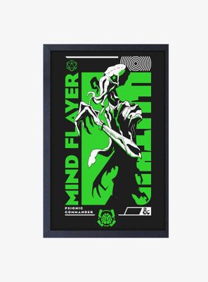 Dungeons and Dragons Mind Flayer Framed Wood Wall Art