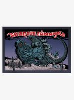 Godzilla Hedorah Framed Wood Wall Art