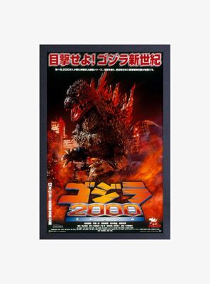 Godzilla Movies 1999 Framed Wood Wall Art