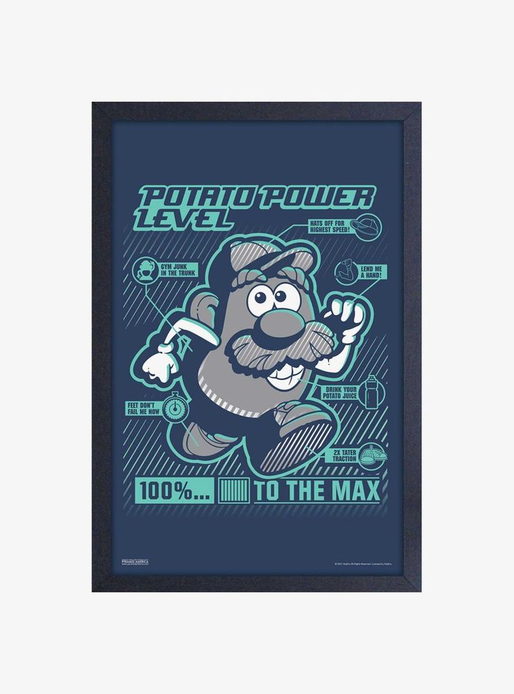 Mr. Potato Head Potato Power Framed Wood Wall Art