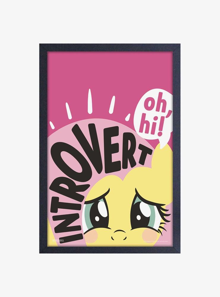 My Little Pony Introvert Framed Wood Wall Art