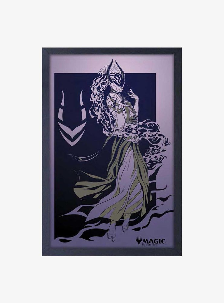 Magic The Gathering Ashiok Framed Wood Wall Art