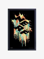 Nerf Logo Melt Framed Wood Wall Art