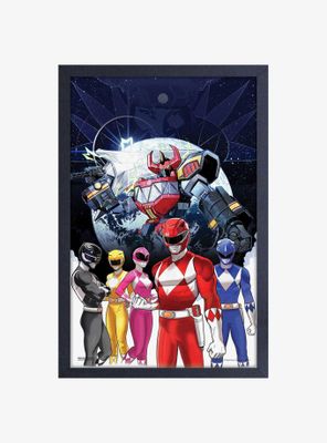 Mighty Morphin Power Rangers Space Framed Wood Wall Art