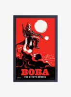 Star Wars Book of Boba Fett Boba Framed Wood Wall Art