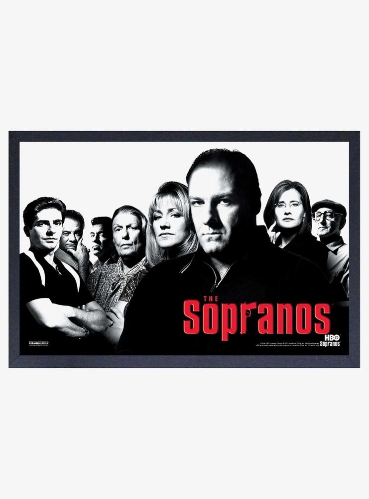 The Sopranos Group Framed Wood Wall Art