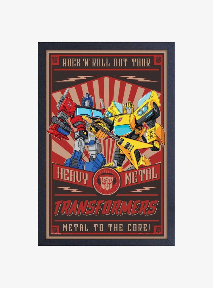 Transformers Rock Framed Wood Wall Art