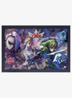 Nintendo Legend of Zelda Skyward SwordLink Zelda Ghirahim Fi Framed Wood Wall Art