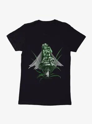 Fairies By Trick Green Mushroom Fairy Womens T-Shirt