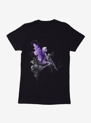 Fairies By Trick Purple Wing Fairy Womens T-Shirt