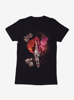 Fairies By Trick Red Moon Fairy Womens T-Shirt