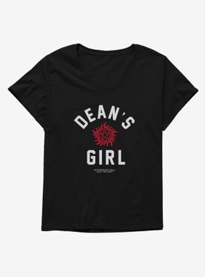 Supernatural Dean's Girl Womens Plus T-Shirt