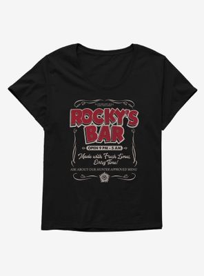 Supernatural Rocky's Bar Womens Plus T-Shirt