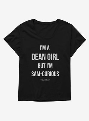 Supernatural Sam-Curious Womens Plus T-Shirt