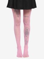 Care Bear Pink Fishnet Tights
