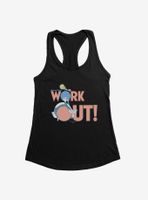 Looney Tunes Tweety And Sylvester Workout Womens Tank Top