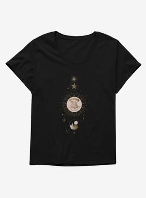 Harry Potter Golden Hogwarts Constellation Womens T-Shirt Plus
