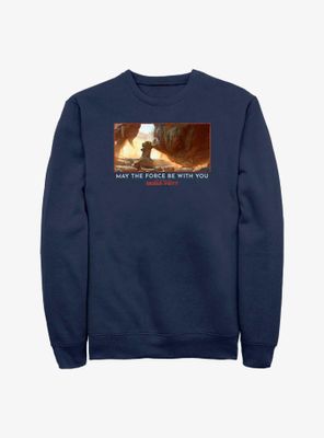 Star Wars Book Of Boba Fett The Child & Rancor May Force Be With You Sweatshirt