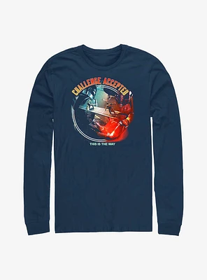 Star Wars Book Of Boba Fett Challenge Accepted Long-Sleeve T-Shirt