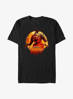 Star Wars Book Of Boba Fett The Rancor Rider T-Shirt