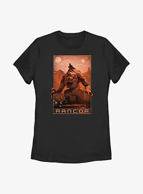 Star Wars Book Of Boba Fett Rancor Womens T-Shirt