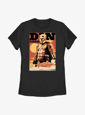 Star Wars Book Of Boba Fett Din Djarin The Mandalorian Womens T-Shirt