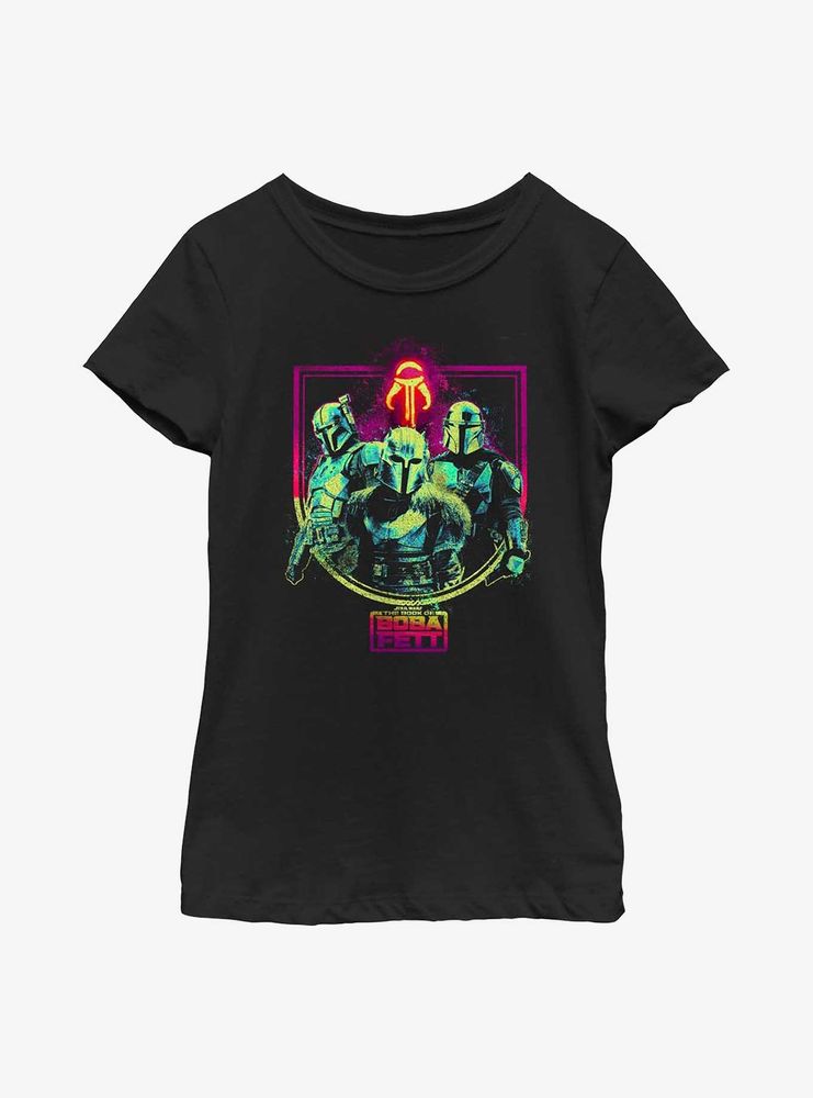 Star Wars Book Of Boba Fett The Mandalorian Guild Youth Girls T-Shirt