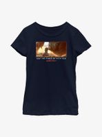 Star Wars Book Of Boba Fett The Child & Rancor May Force Be With You Youth Girls T-Shirt