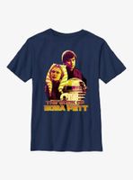 Star Wars Book Of Boba Fett Ahsoka Luke & R2 Youth T-Shirt