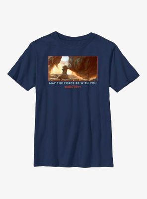 Star Wars Book Of Boba Fett The Child & Rancor May Force Be With You Youth T-Shirt