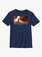 Star Wars Book Of Boba Fett The Child & Rancor May Force Be With You Youth T-Shirt