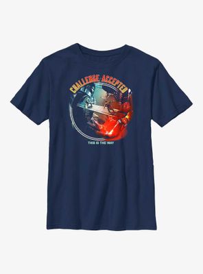 Star Wars Book Of Boba Fett Challenge Accepted Youth T-Shirt