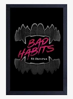 Ed Sheeran Bad Habits Framed Wood Wall Art