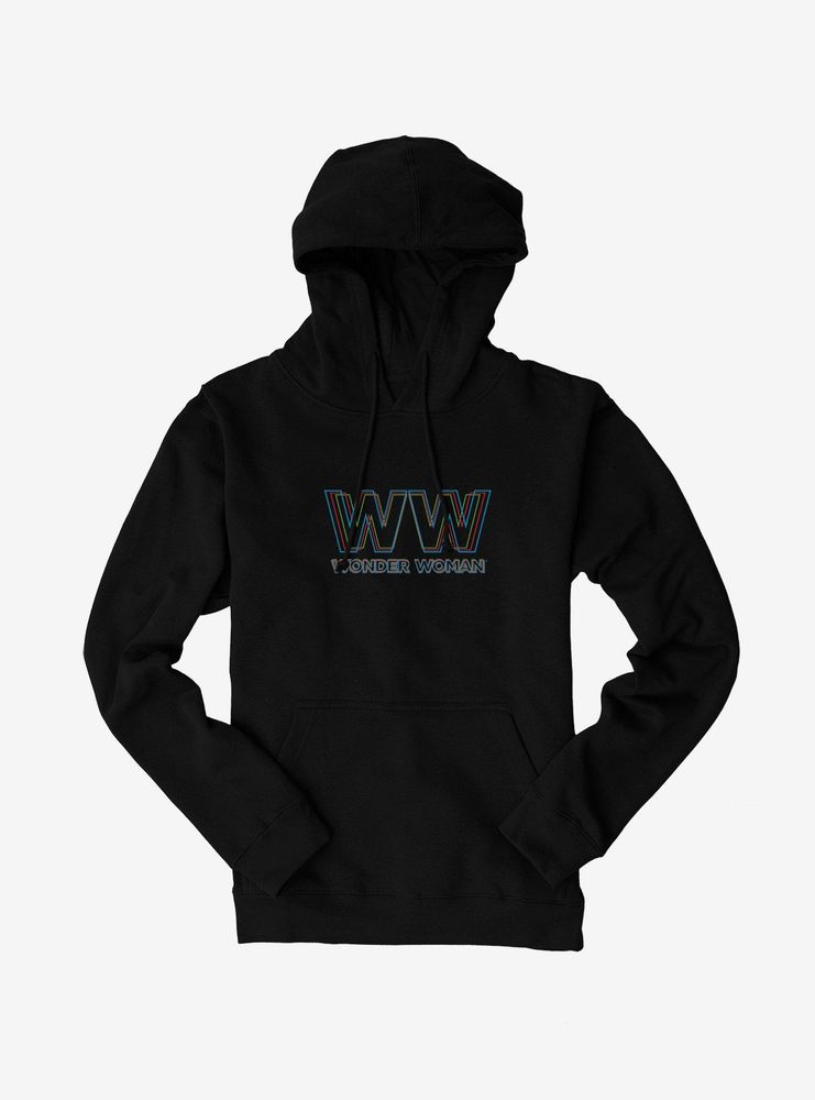 DC Comics Wonder Woman 1984 3D Effect Logo Hoodie