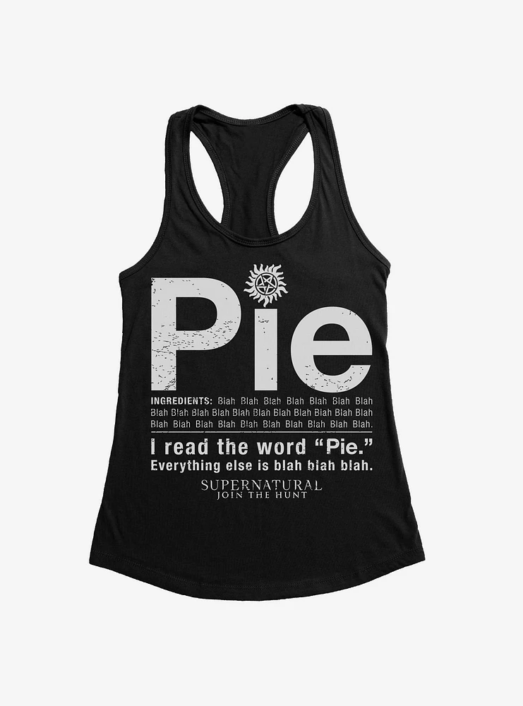 Supernatural Pie Girl's Tank