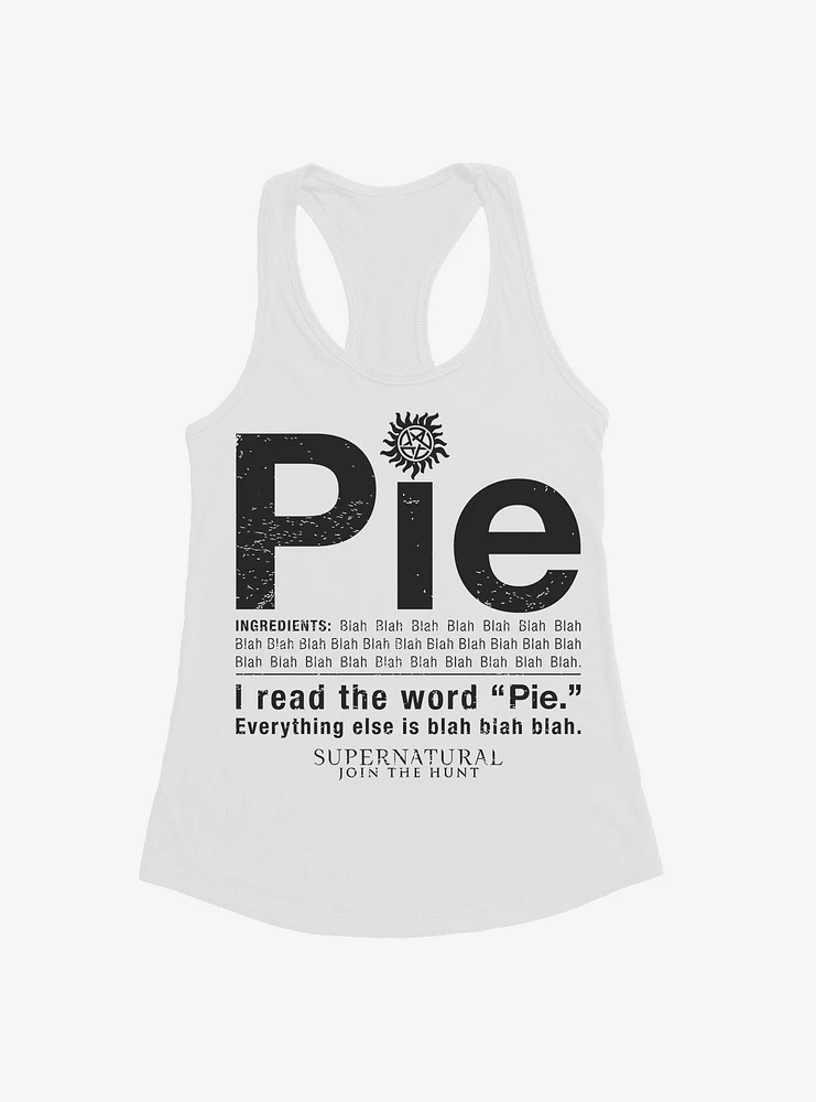 Supernatural Pie Girl's Tank