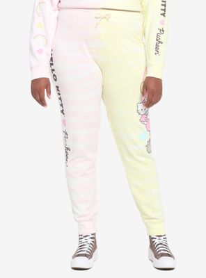 Hello Kitty X Pusheen Tie-Dye Girls Sweatpants Plus