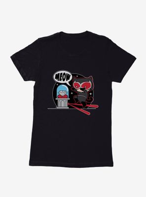 DC Comics Batman Chibi Catwoman Meow Womens T-Shirt
