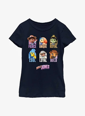 Ridley Jones Character Grid Youth Girls T-Shirt