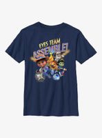 Ridley Jones Eyes Team Assemble Youth T-Shirt
