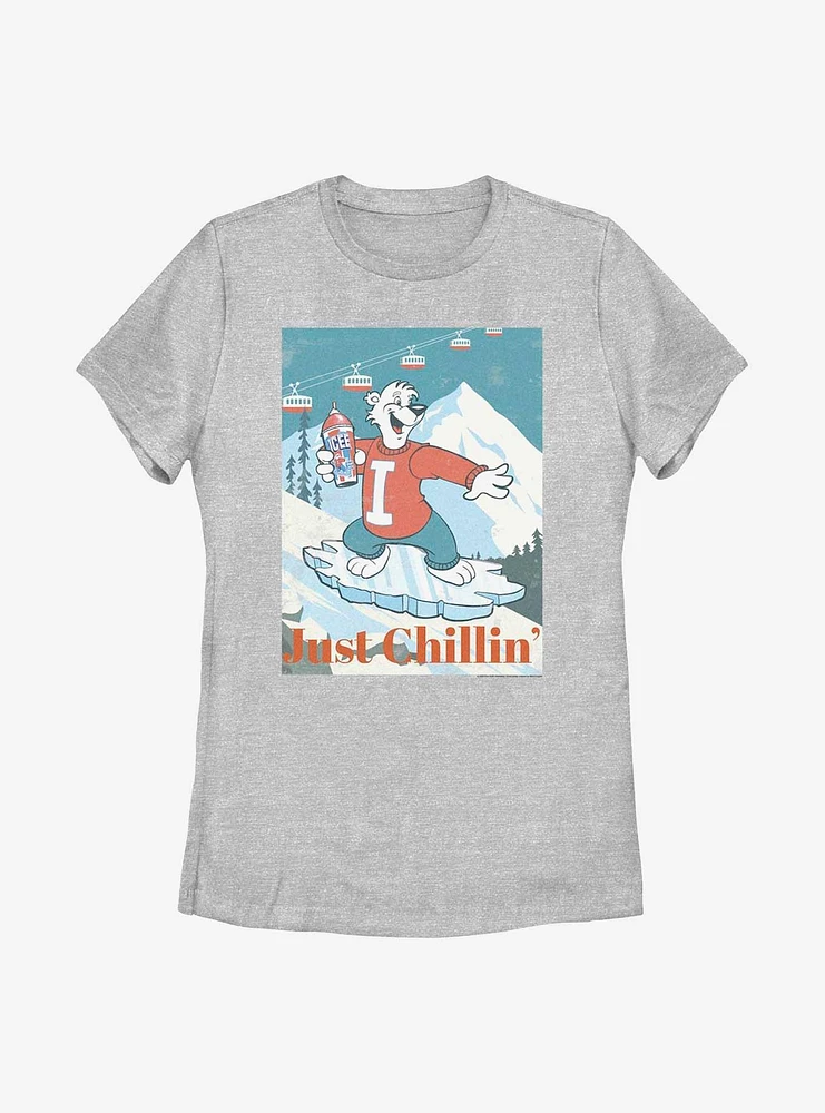 Icee Iceboarding Bear Just Chillin' Womens T-Shirt