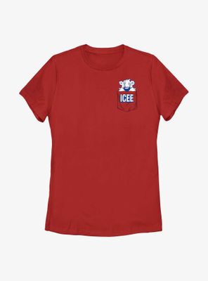 Icee Peeking Pocket Womens T-Shirt