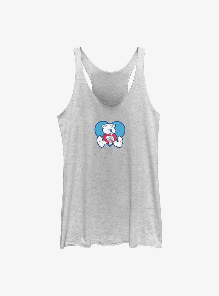 Icee Polar Bear Cub Drinking Womens Tank Top