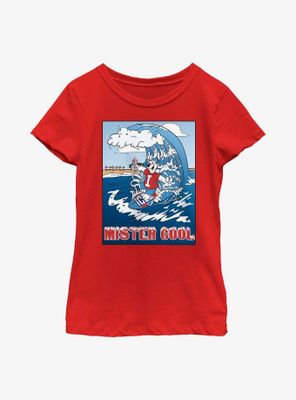 Icee Surfing Bear Youth Girls T-Shirt