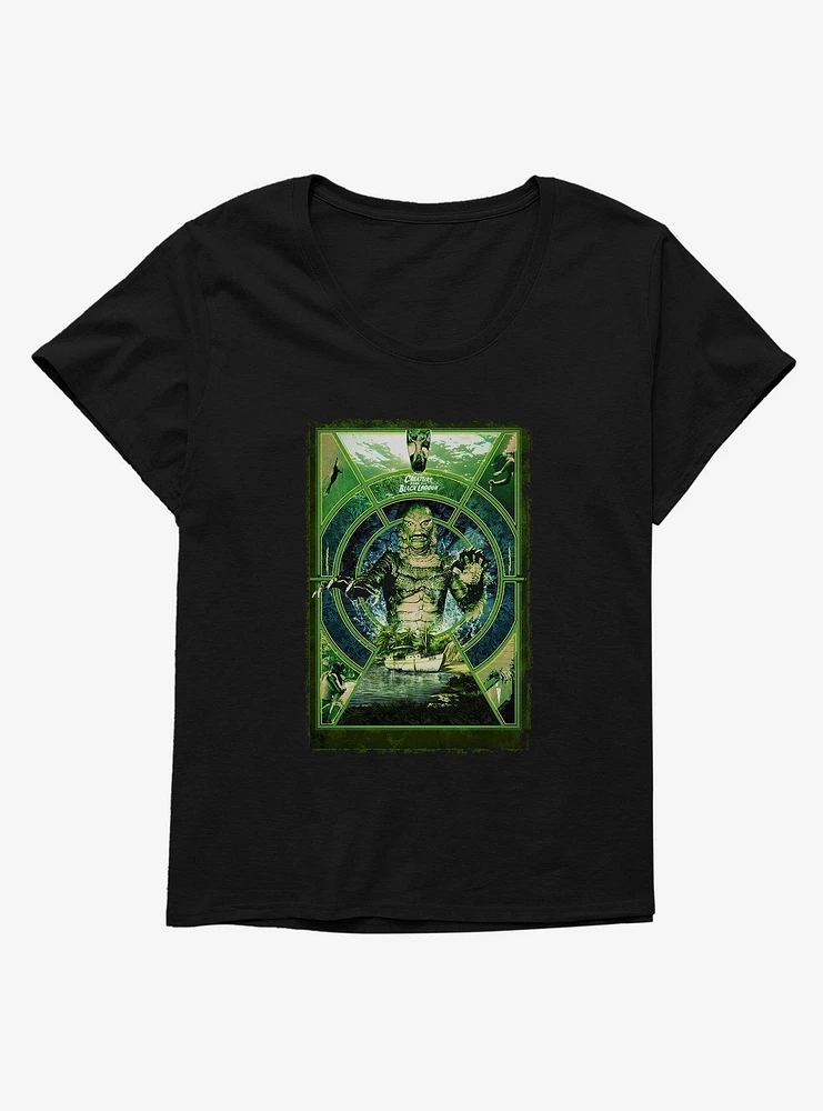 Creature From The Black Lagoon Original Horror Show Key Hole Girls T-Shirt Plus